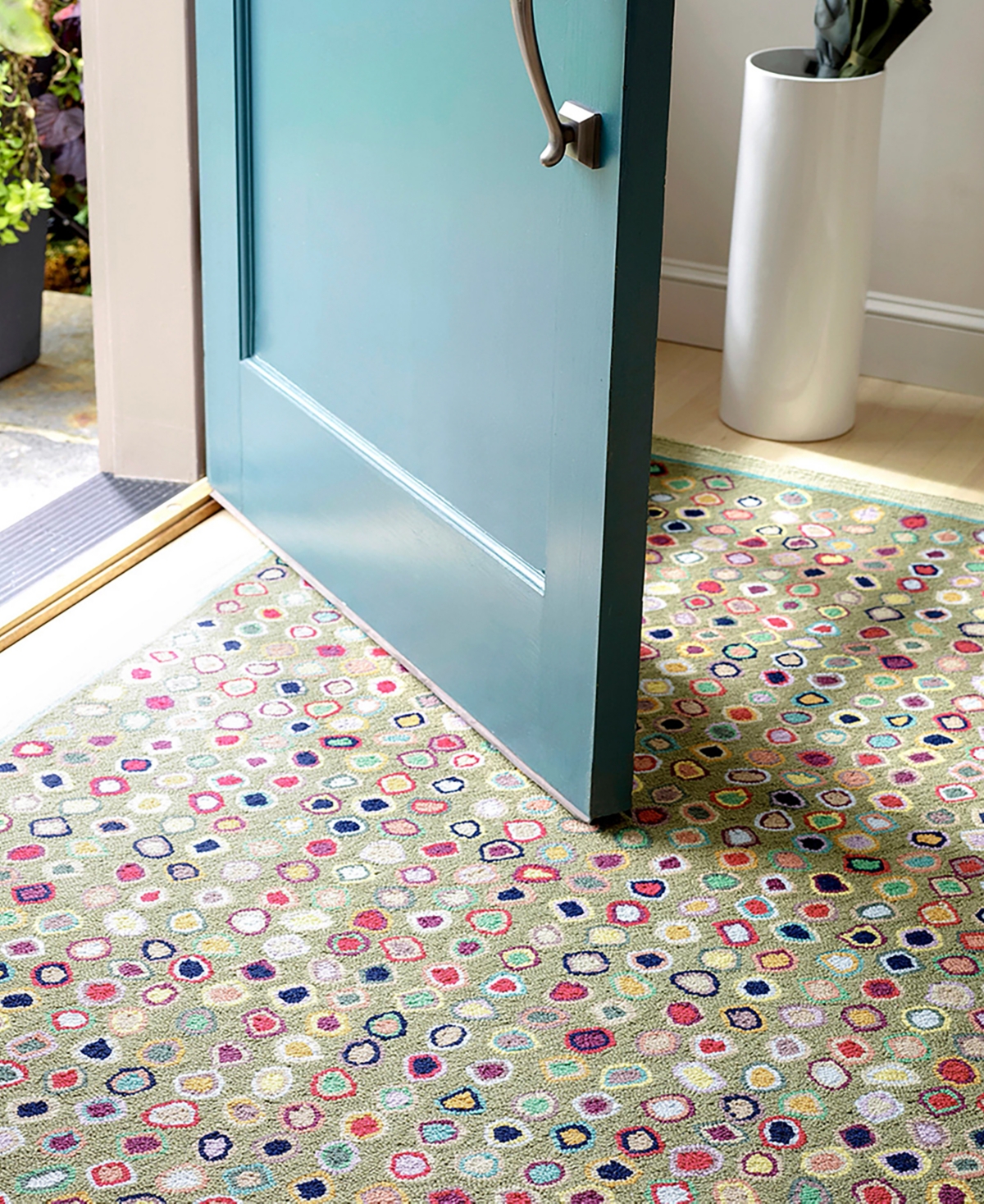 Dash And Albert Rugs By Annie Selke Cat's Paw Rda150 9'x12' Area Rug In Green