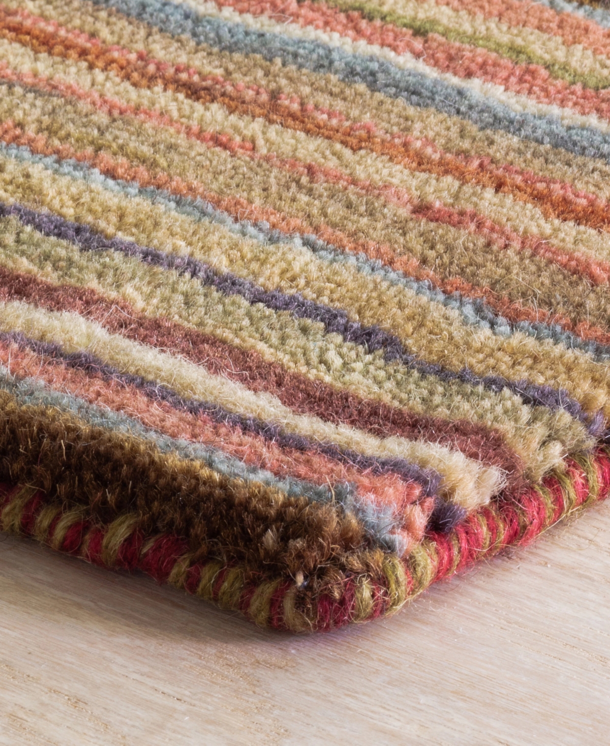 Dash And Albert Rugs By Annie Selke Brindle Stripe Rda080 8'x10' Area Rug In Multi