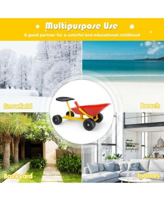 8 Inch Heavy Duty Kids Ride-on Sand Dumper with 4 Wheels