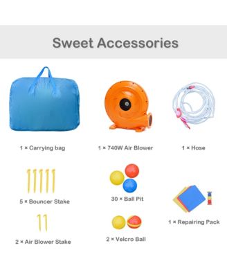 Inflatable Kid Bounce House Slide Climbing Splash Pool Jumping Castle