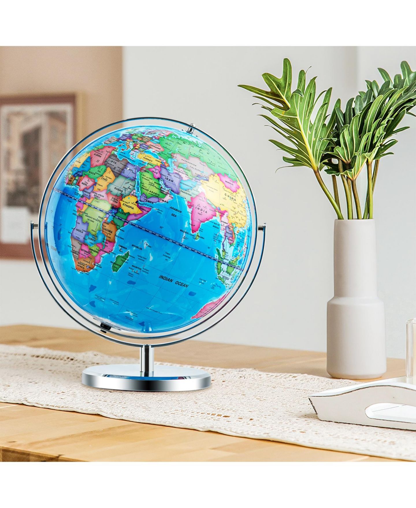 Детская игрушка Mecale 13" Illuminated 720° Rotating Geography Globe, Ages 5+, цвет: Синий — фото 9