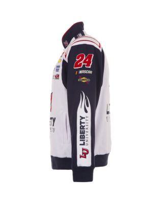 Men's White William Byron Liberty University Full-Snap Twill Uniform Jacket