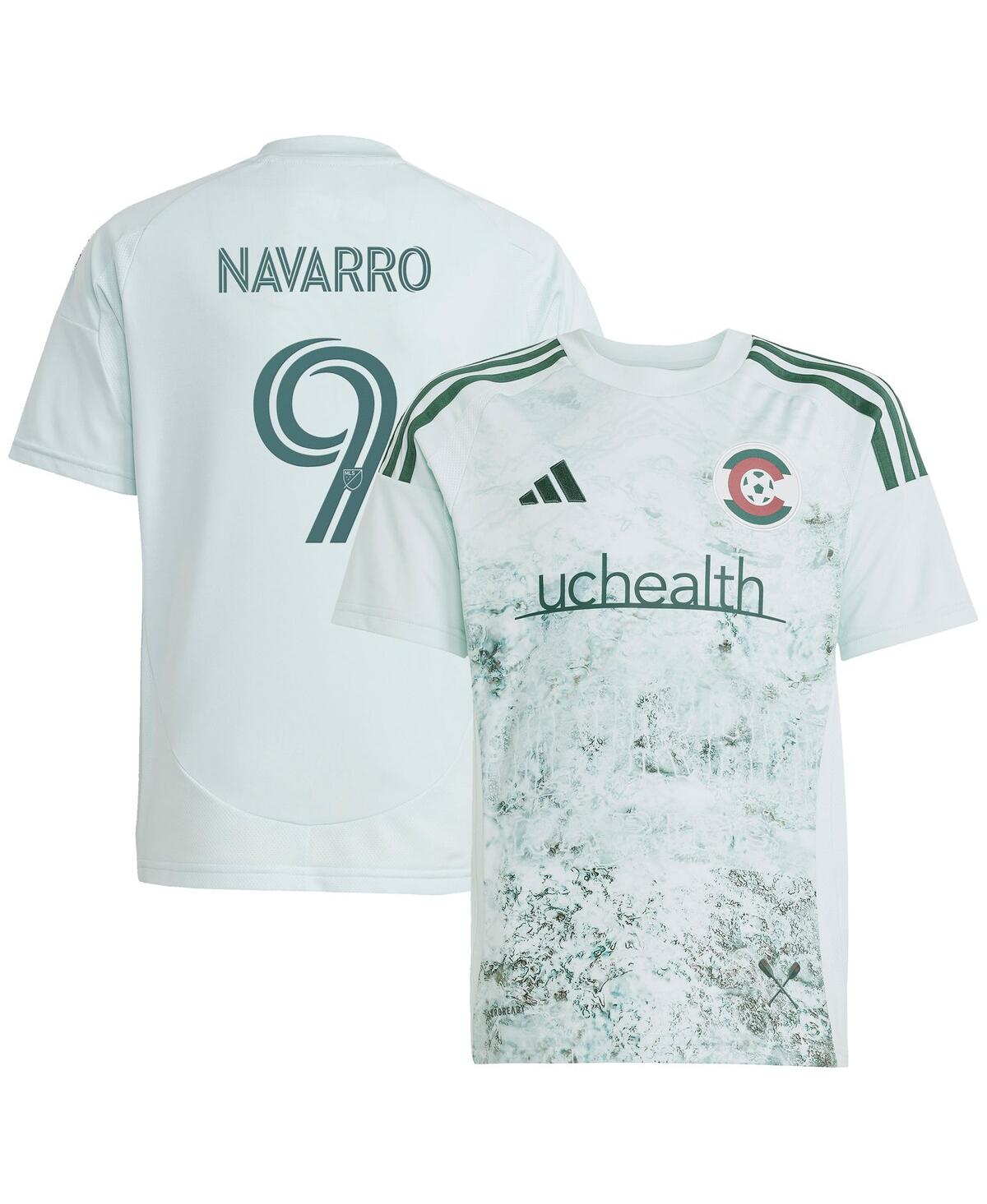 Adidas Big Boys and Girls Rafael Navarro Green Colorado Rapids 2025 Headwaters Replica Player Jersey