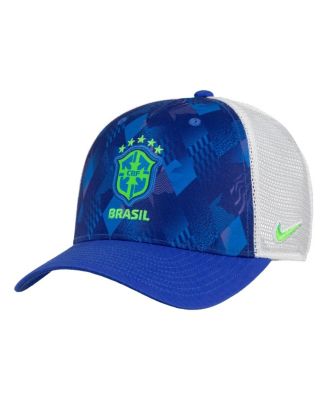 Nike - Men's and Women's Blue Brazil National Team Rise Printed Trucker Adjustable Hat
