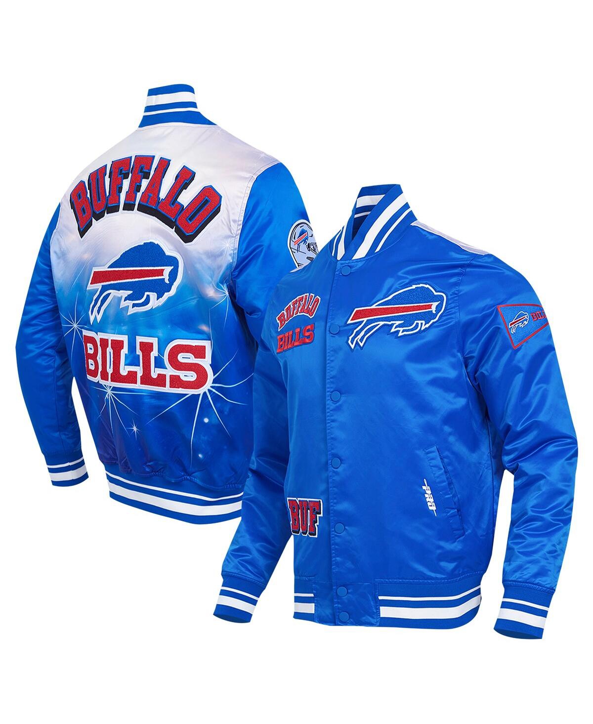 Men's Royal Buffalo Bills Sublimated Satin Full-Snap Jacket - Royal