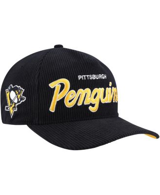 '47 Brand - Men's Black Pittsburgh Penguins Crosstown Corduroy Hitch Adjustable Hat