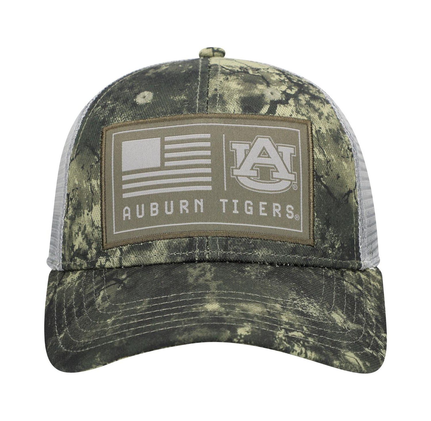 Men's Camo Auburn Tigers Freedom Collection Blitzing Performance Trucker Hat