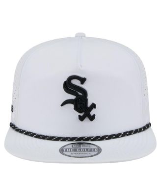 Men's White Chicago White Sox Perforated Golfer Snapback Hat