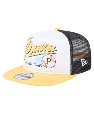 New Era - Big Boys and Girls&nbsp;White Pittsburgh Pirates Retro 9FIFTY Snapback Hat