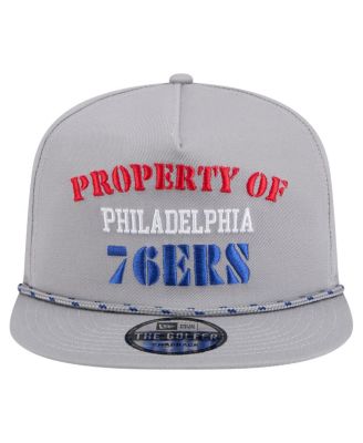 Men's Gray Philadelphia 76ers Throwback Property Of Golfer Snapback Hat