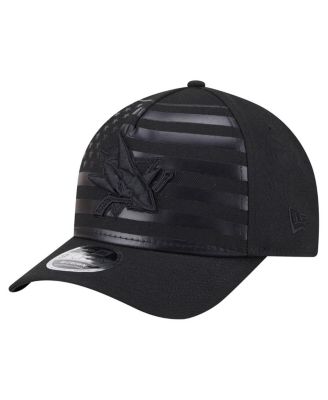 New Era - Men's&nbsp; Black San Jose Sharks Game Day Stealth Flag 9FORTY A-Frame Adjustable Hat