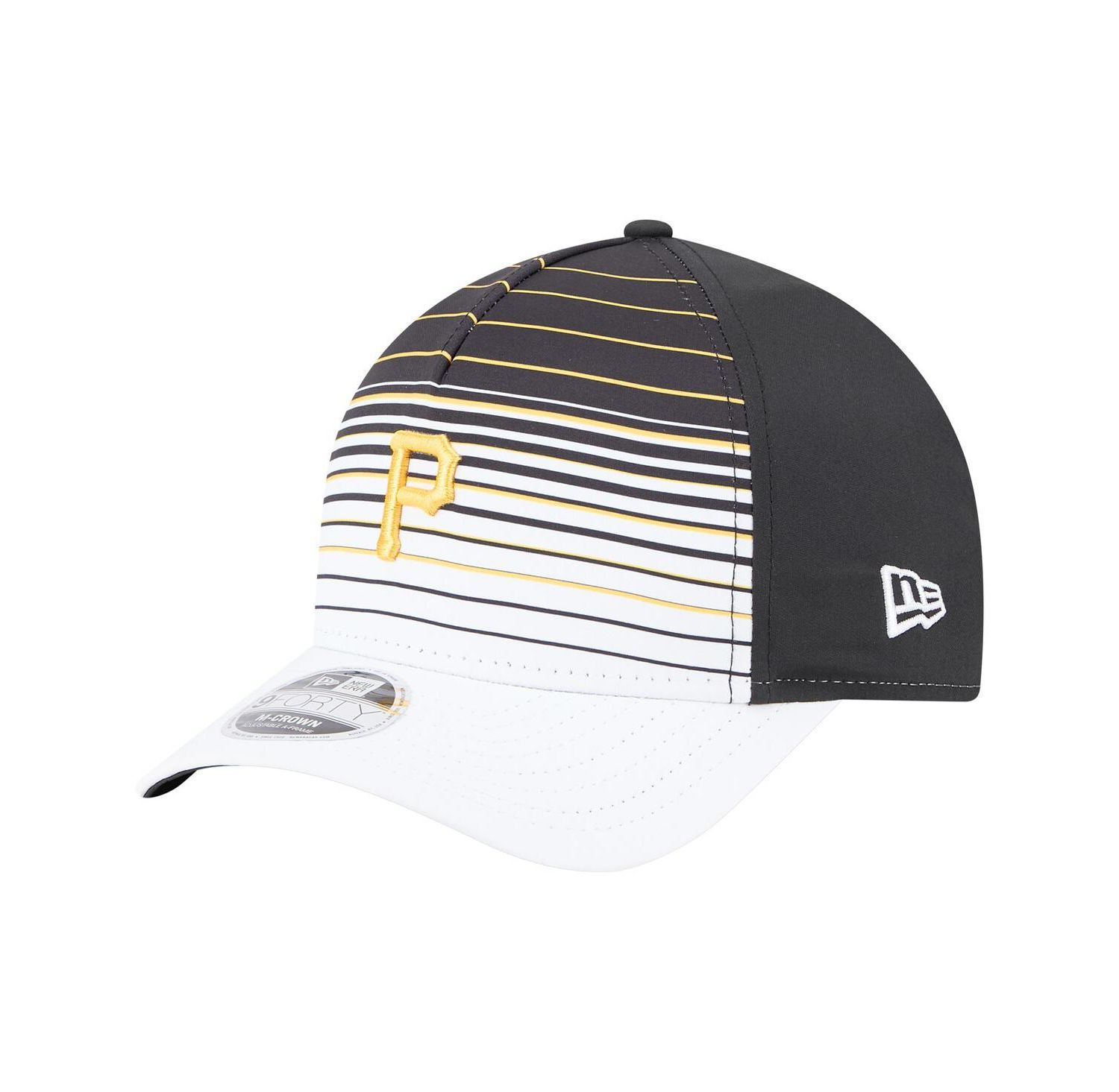 Men's Black Pittsburgh Pirates Gradient 9FORTY M-Crown Adjustable Hat