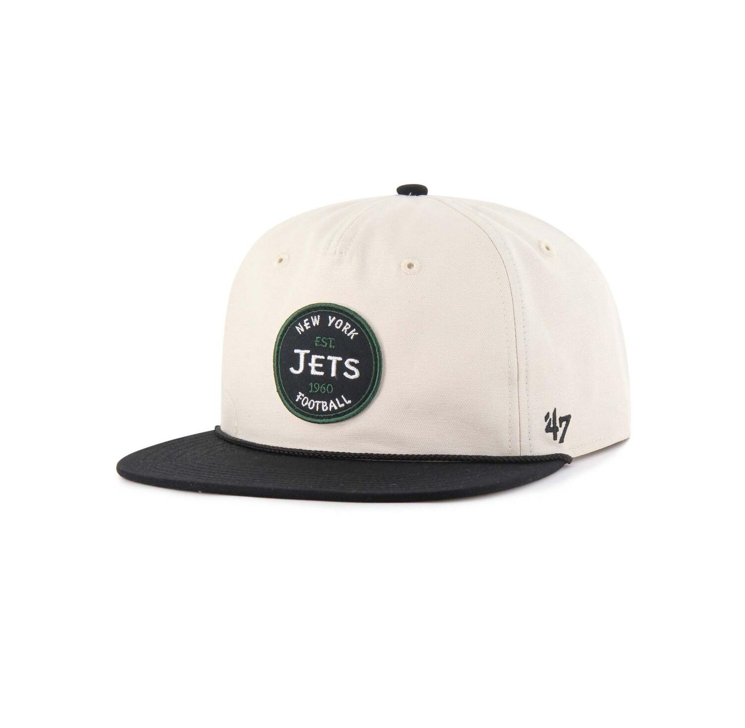 Men's Natural New York Jets Payson Captain Adjustable Hat
