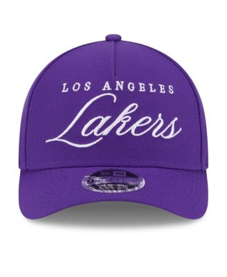 Men's Purple Los Angeles Lakers 2025 NBA Draft M-Crown A-Frame 9FORTY Adjustable Hat