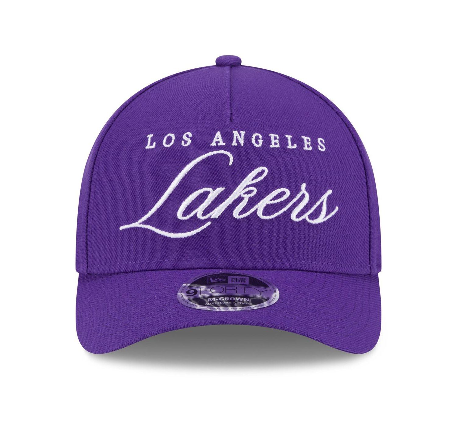 Men's Purple Los Angeles Lakers 2025 NBA Draft M-Crown A-Frame 9FORTY Adjustable Hat
