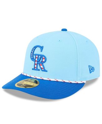 New Era - Men's Light Blue/Blue Colorado Rockies 2025 Fourth of July Low Profile 59FIFTY Fitted Hat