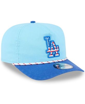 Men's Light Blue/Royal Los Angeles Dodgers 2025 Fourth of July Golfer Snapback Hat