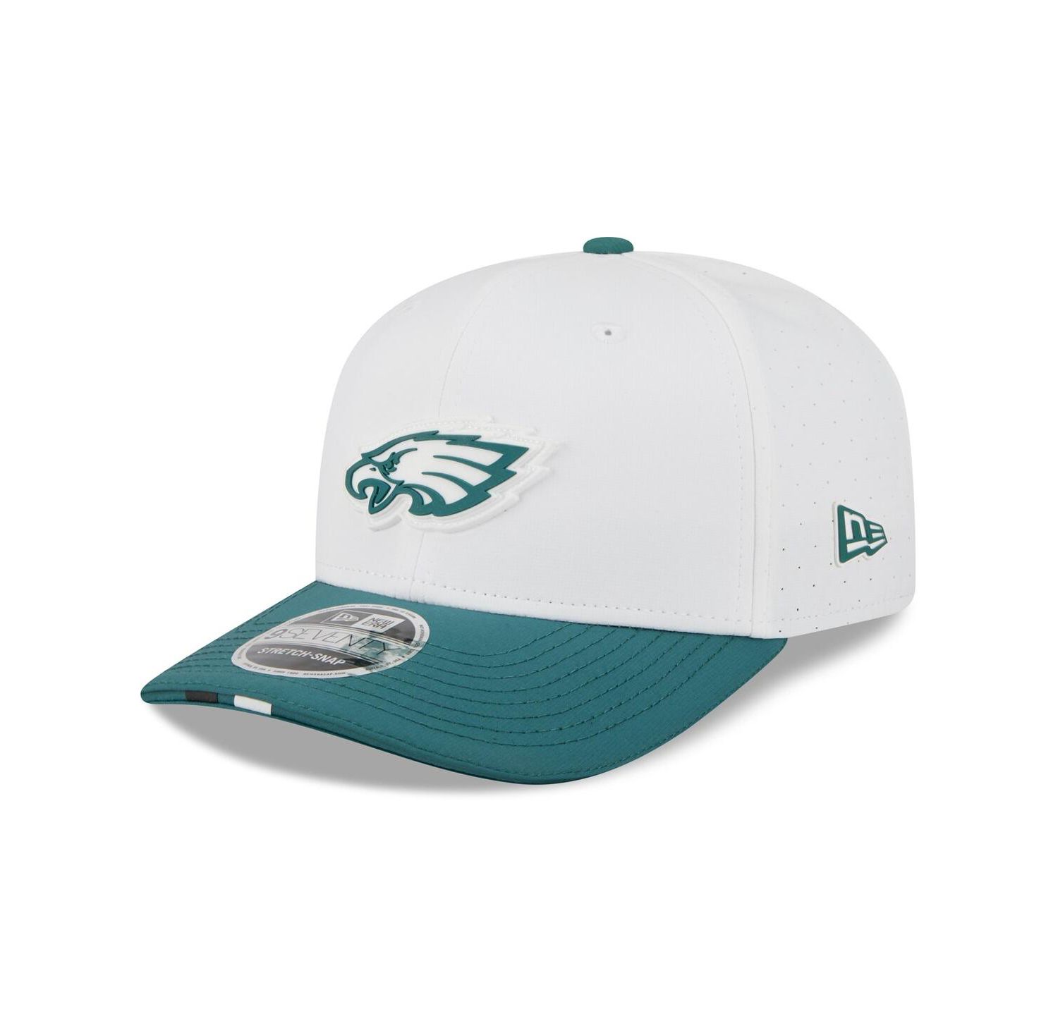 Men's White/Midnight Green Philadelphia Eagles 2025 NFL Training Camp 9SEVENTY Adjustable Hat