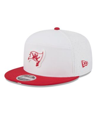 New Era - Men's White/Red Tampa Bay Buccaneers 2025 NFL Training Camp Split Panel 9FIFTY Snapback Hat