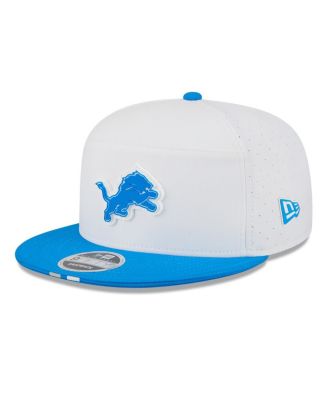 New Era - Men's White/Blue Detroit Lions 2025 NFL Training Camp Split Panel 9FIFTY Snapback Hat