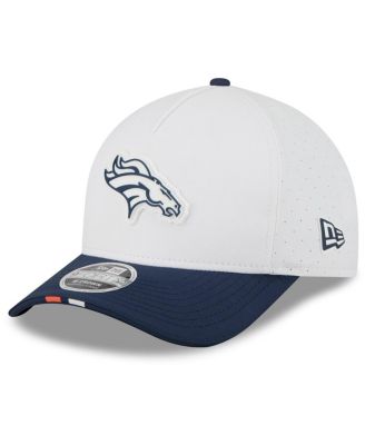 New Era - Men's White/Navy Denver Broncos 2025 NFL Training Camp A-Frame 9FORTY Adjustable Hat