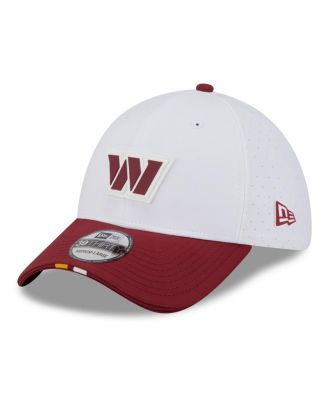 New Era - Men's White/Burgundy Washington Commanders 2025 NFL Training Camp 39THIRTY Flex Hat