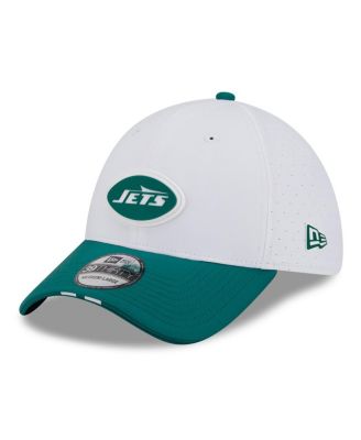 New Era - Men's White/Green New York Jets 2025 NFL Training Camp 39THIRTY Flex Hat