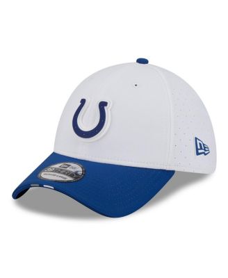 New Era - Men's White/Royal Indianapolis Colts 2025 NFL Training Camp 39THIRTY Flex Hat