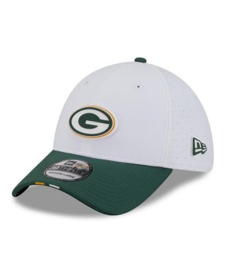 New Era - Men's White/Green Green Bay Packers 2025 NFL Training Camp 39THIRTY Flex Hat
