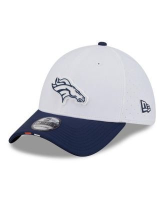 New Era - Men's White/Navy Denver Broncos 2025 NFL Training Camp 39THIRTY Flex Hat