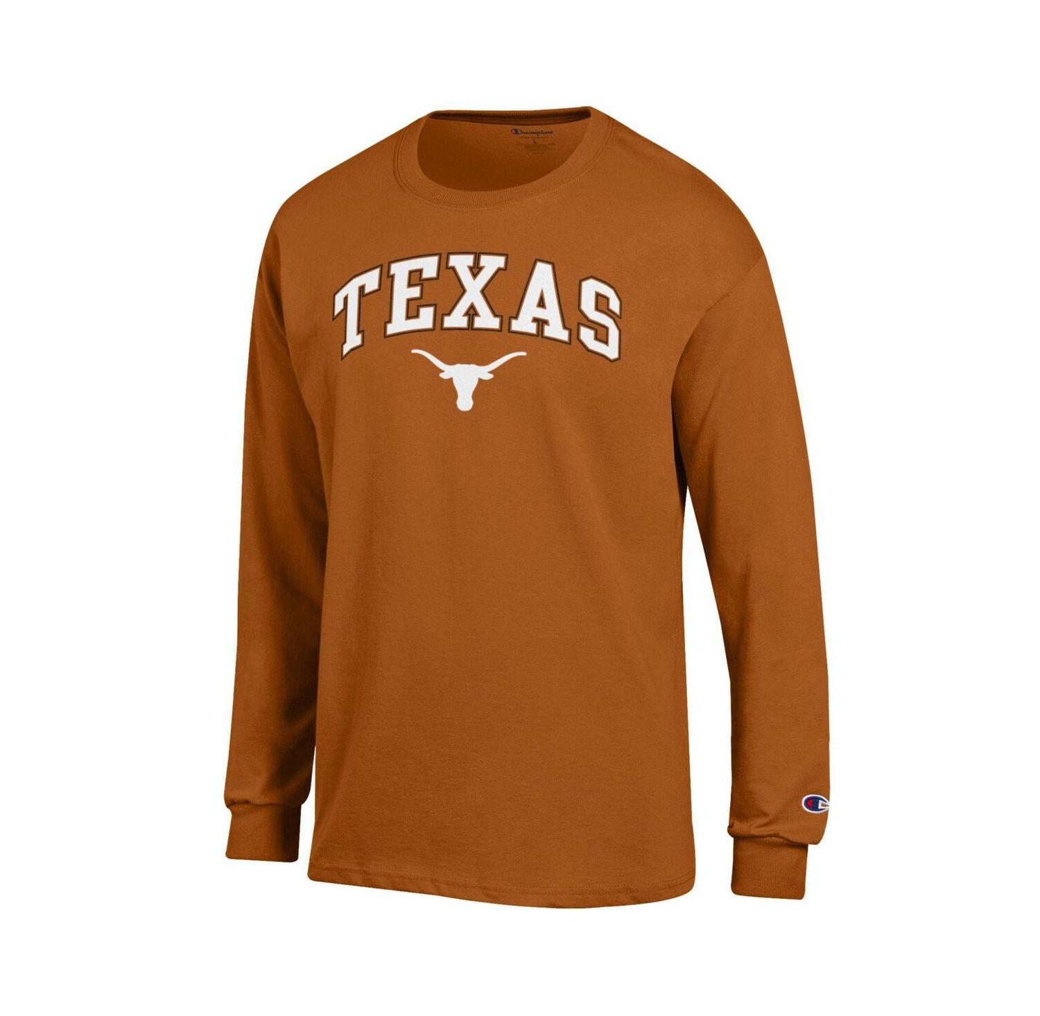 Men's Texas Orange Texas Longhorns Arch Over Logo Long Sleeve T-Shirt