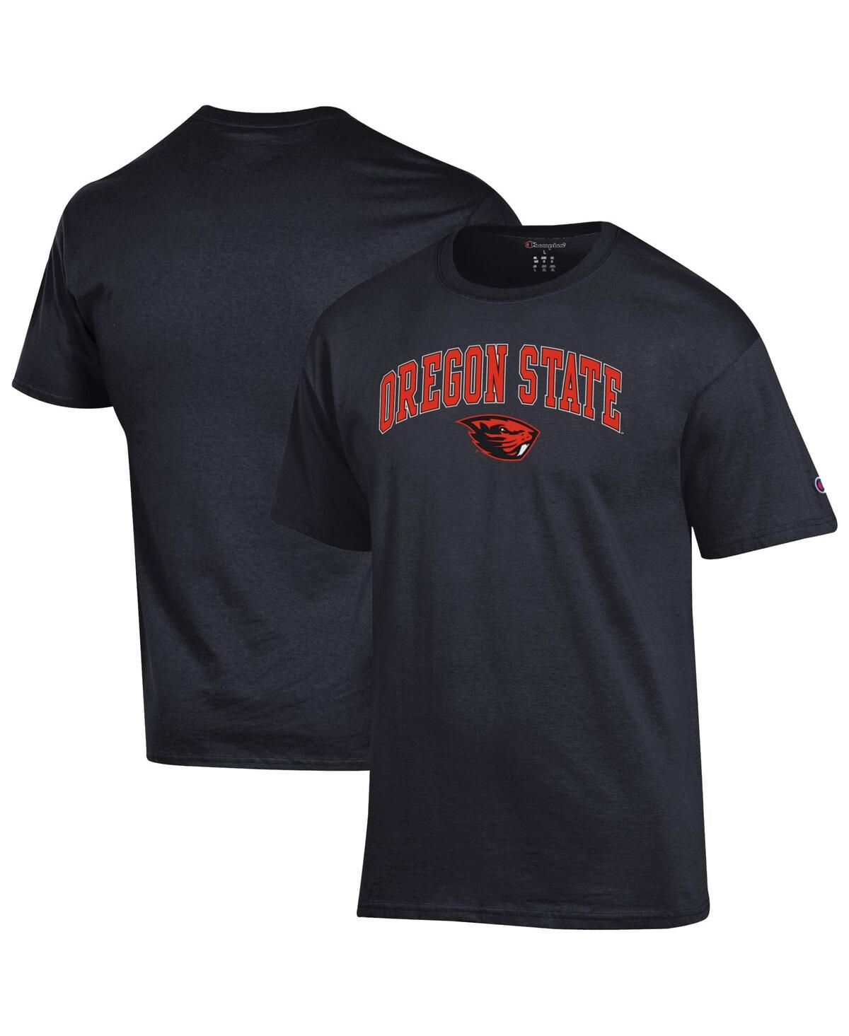 Men'sÂ Black Oregon State Beavers Arch Over Logo T-Shirt - Black