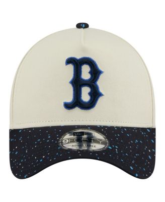 Men's Cream Boston Red Sox Speckle A-Frame 9FORTY Adjustable Hat