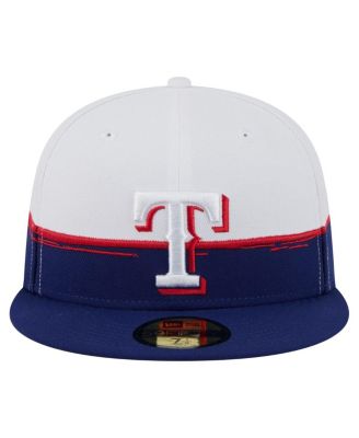 Men's Royal/White Texas Rangers Paint Stroke 59FIFTY&nbsp;Fitted Hat