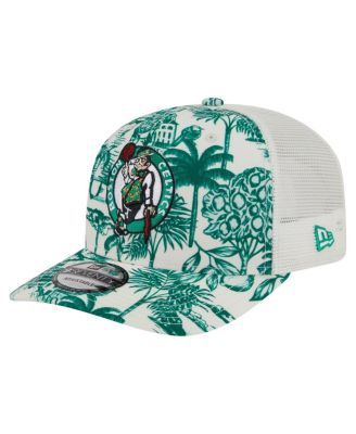 New Era - Men's White Boston Celtics Lemon Tree 9SEVENTY Adjustable Hat