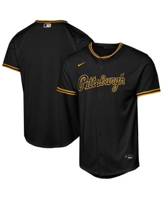 Nike - Big Boys and Girls Black Pittsburgh Pirates Alternate 2 Replica Jersey