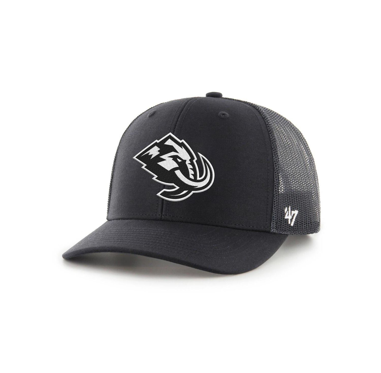 Men's Black Utah Mammoth Trucker Adjustable Hat