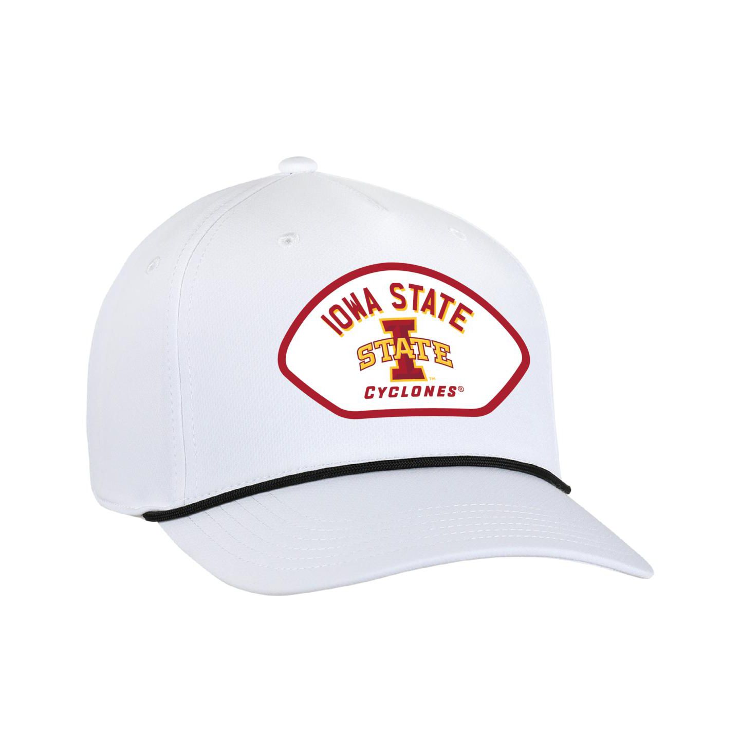 Мужская кепка Ahead White Iowa State Cyclones Alto Rope Adjustable Hat — фото 1