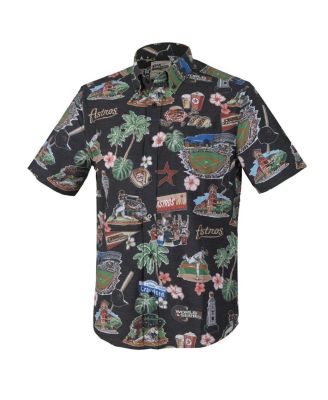 Men's&nbsp;Black Houston Astros Scenic Tri-Blend Button-Down Shirt
