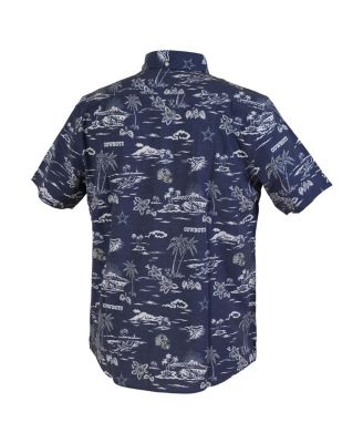 Men's Navy Dallas Cowboys Kekai Performance Button-Down Shirt