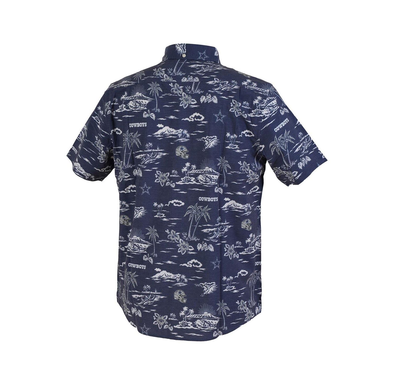 Men's Navy Dallas Cowboys Kekai Performance Button-Down Shirt