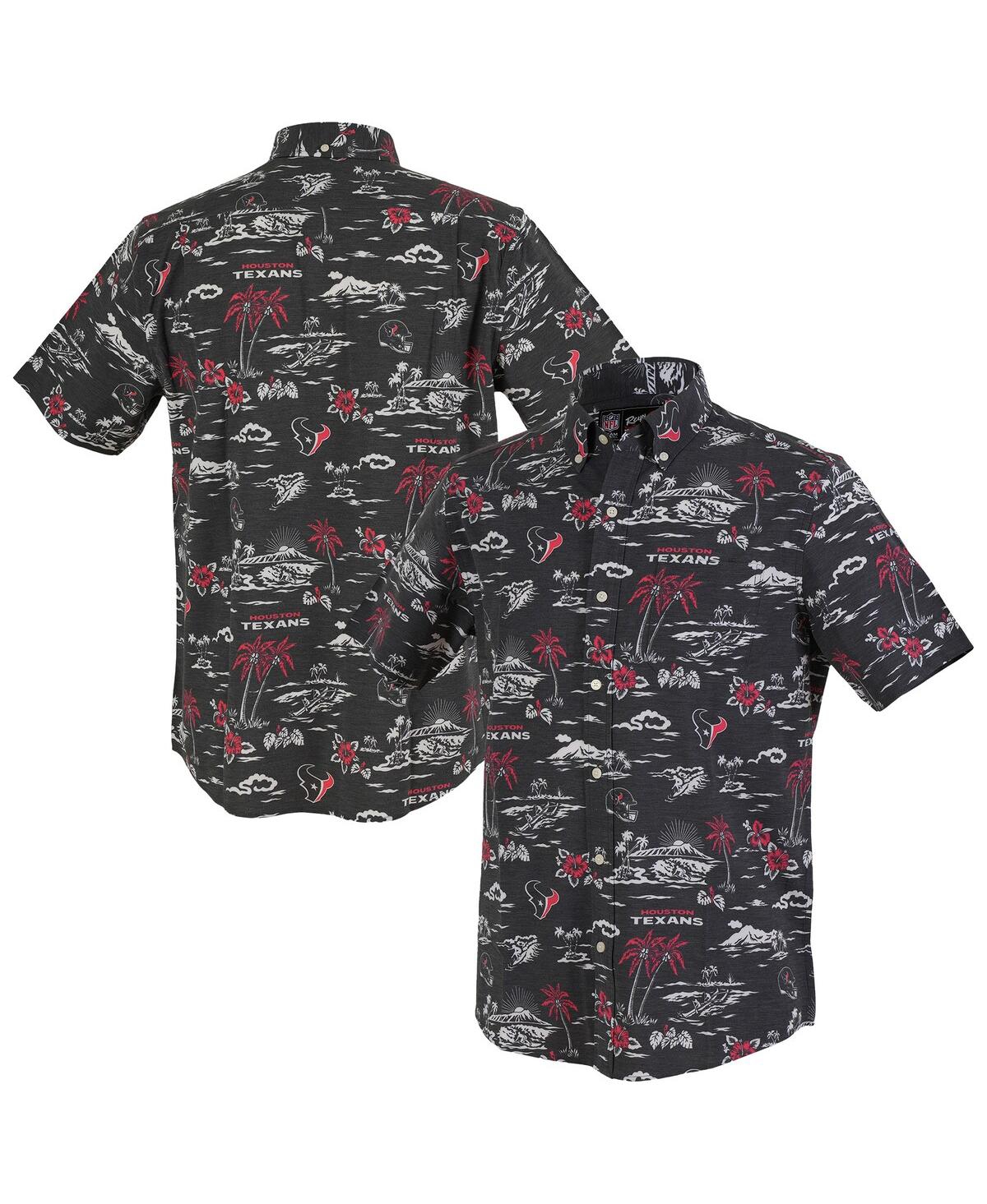 Men's Navy Houston Texans Kekai Performance Button-Down Shirt - Navy