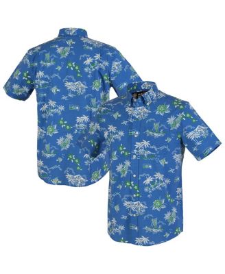 Reyn Spooner - Men's Blue Seattle Seahawks Throwback Kekai Performance Button-Down Shirt