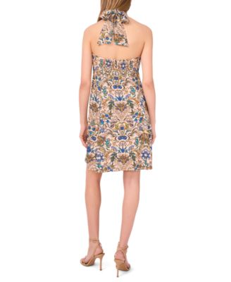 Women's Sleeveless Halter A-Line Dress