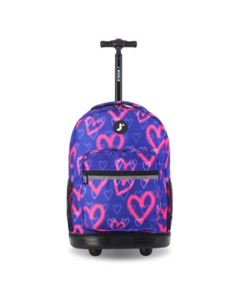 Рюкзак J World Sunrise 18" Kids Rolling для детей, цвет: Heart Spray