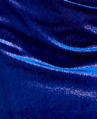 Juniors' Velvet Foil Bodycon Dress
