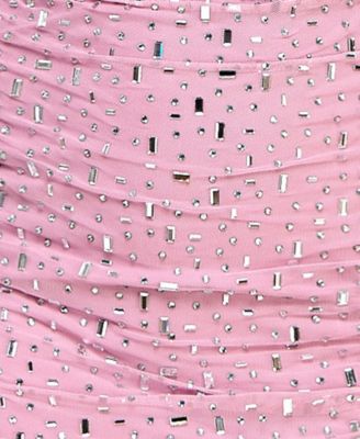 Juniors' Embellished Mesh Dress