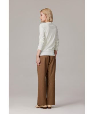 Women's 100% Merino Wool Light Weight Cardigan | Ultra Soft Fine-gauge Sweaters Machine Washable