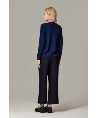 Women's 100% Merino Wool Light Weight Cardigan | Ultra Soft Fine-gauge Sweaters Machine Washable