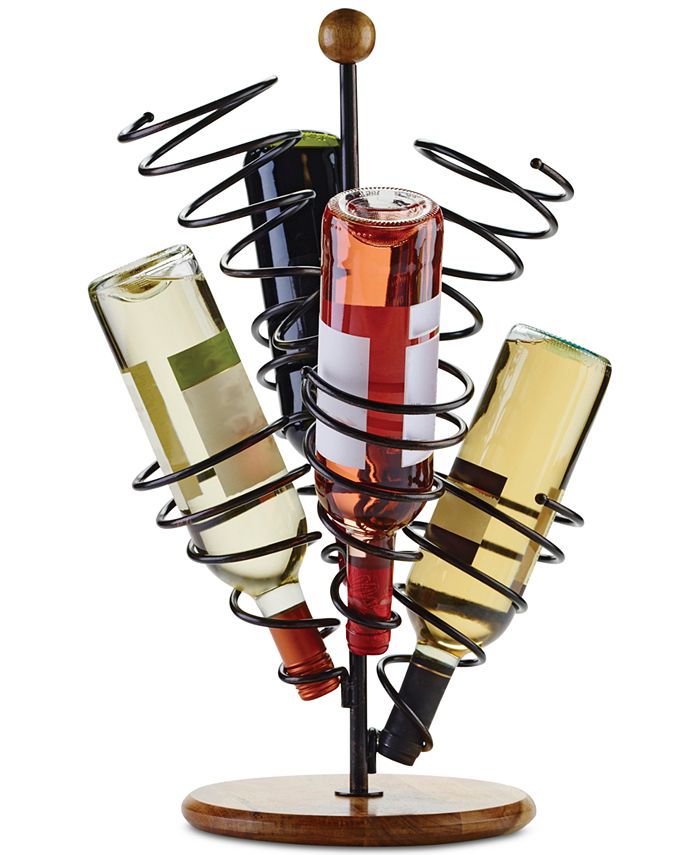 Spiral hot sale wine rack